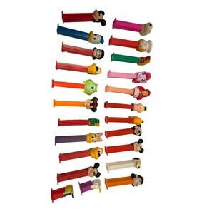 Vintage PEZ Dispenser Lot of 23 - Disney Mickey Minnie Donald Snoopy TMNT GS